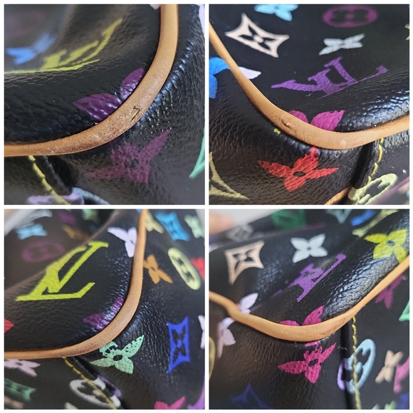 🔥SOLD🔥LOUIS🌻VUITTON Aurelia MURAKAMI Black Multicolored Bag 💞RARE💞 - Picture 10 of 17